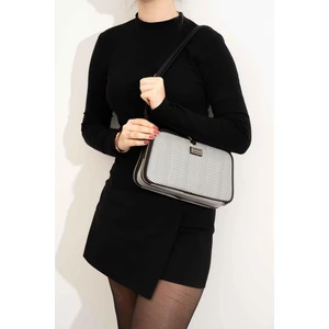 Silver Polo Silver & Polo Siyah Beyaz - Siyah SP899 Kadın Çapraz Çanta
