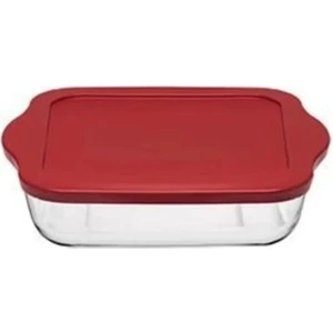 Kare Kapaklı Borcam Dayanıklı Cam Malzeme ile 640 ml Sızdırmaz Tasarım