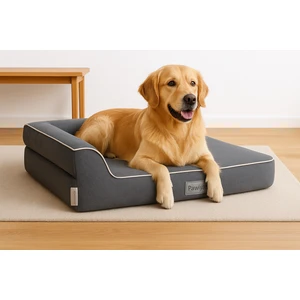 Bolster-L Üst Kalite Köpek Yatağı Süngerli Sıvı Geçirmez Alezli. %100 Elyaflı. 2 Fermuarlı