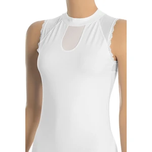 Kadın Atlet Tüllü, Sıfır Kol (%96 Pamuk - %4 Elastan)