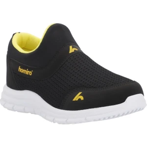 Bağcıksız Çocuk Triko Spor Ayakkabı-Siyah Sarı