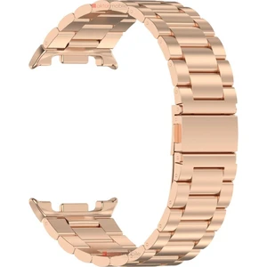 Galaxy Watch 8 40 / 44 mm Uyumlu Metal Kordon Premium Paslanmaz Çelik Kayış Baklalı Model