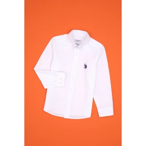 U.s. Polo Assn. Erkek Çocuk Beyaz Gömlek Basic 50316801-VR013