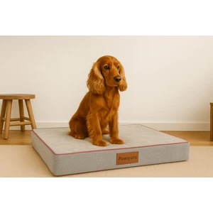 Matbox, Üst Kalite 6,5-10CM Süngerli Pet Yatağı ,sıvı Geçirmez Alezli, Yıkanabilir Kılıflı Fermuarlı