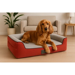 Bolster Üst Kalite Köpek Yatağı 6,5 ve 10CM Süngerli Kılıflı Sıvı Geçirmez Alezli