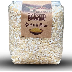 Trabzon Pazarı Ata Tohum Çorbalık Beyaz Mısır Yarması 1 kg