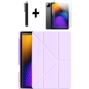 Xiaomi Pad 7 Pro / Pad 7 Uyumlu Kılıf Kalem Bölmeli Standlı Kılıf + Ekran Koruyucu + Kalem 3'lü Set
