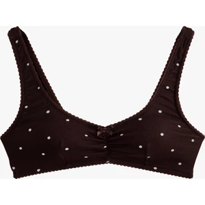 Kaşkorse Viskon Kumaş Puantiyeli Bralet Sütyen