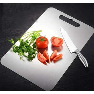 Paslanmaz Çelik Metal Kesme Tahtası, Antibakteriyel, 2 Farklı Ölçü Seçeneği