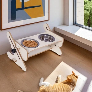 Pati Homes Kedi Mama ve Su Kabı - Yükseklik ve Açı Ayarlı