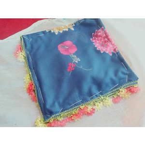 ve Reyhan El Emeği Iğne Oyası Yazma , Fular ,yemeni, Mevlüt Örtüsü ,hediyelik 4 Kenarı Oyalı