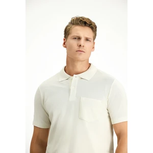 Cepli Polo Yaka Regular Fit Nakışlı Pamuk Tişört
