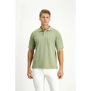 Cepli Polo Yaka Regular Fit Nakışlı Pamuk Tişört