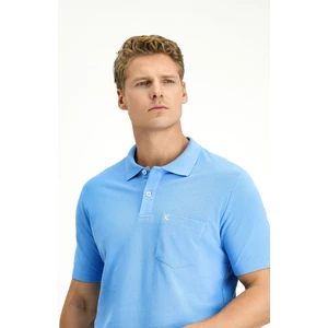 Cepli Polo Yaka Regular Fit Nakışlı Pamuk Tişört