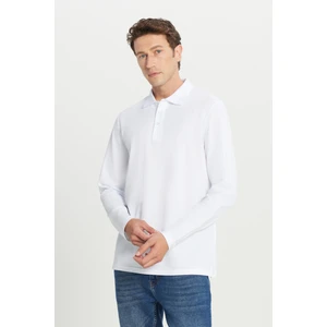 %100 Pamuk Standart Fit Normal Kesim Polo Yaka Sweatshirt