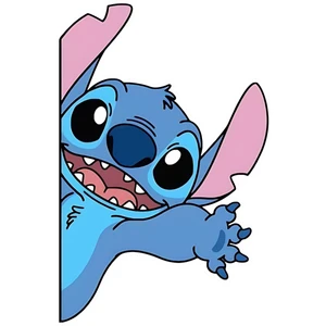 14 x 9 cm Stitch Sticker Araba Laptop Oto Motor Sticker