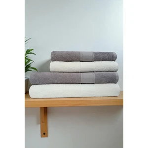 90x150 & 50x90 cm – Petek 4'lü Banyo Havlu Seti