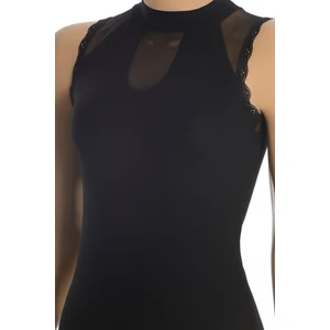 Kadın Atlet Tüllü, Sıfır Kol (%96 Pamuk - %4 Elastan)