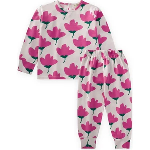 Desenli Pijama Takım 2-10 Yaş Lale Desen