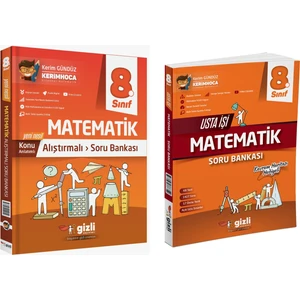 Gizli 2025 8. Sınıf Lgs Matematik Alıştırmalı + Usta Işi Soru Bankası Seti 2 Kitap Güncel Müfredat