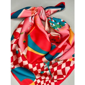 Scarf  Narçiçeği Gramafon Fular 70*70 cm
