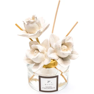 150 ml Gül Seramik Taşlı Bambu Çubuklu White Jasmine Oda Kokusu