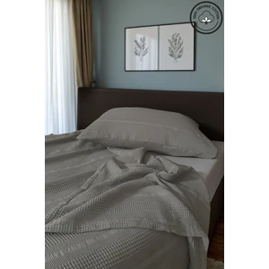 %100 Pamuk Tek Kişilik Bordürlü Pike Takımı (1ADET Pike 1ADET Yastık Kılıfı), Terletmeyen, Şık Tasarım