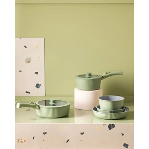 Madame Coco Benard 9 Parça Tencere Seti - Yeşil