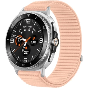 Galaxy Watch 8 40MM / Watch 8 44MM / Watch 8 Classic 46MM Uyumlu Bakla Desen Hasır Kumaş Kordon Kayış