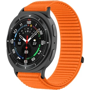 Galaxy Watch 8 40MM / Watch 8 44MM / Watch 8 Classic 46MM Uyumlu Bakla Desen Hasır Kumaş Kordon Kayış