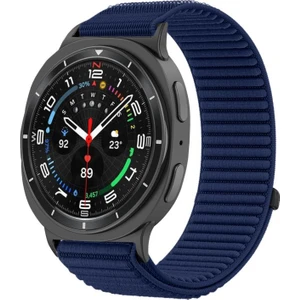 Galaxy Watch 8 40MM / Watch 8 44MM / Watch 8 Classic 46MM Uyumlu Bakla Desen Hasır Kumaş Kordon Kayış