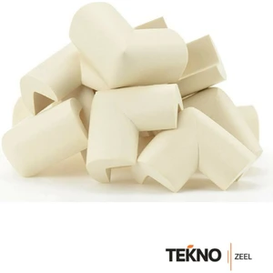 Bebek  Çocuk Güvenliği Krem Kauçuk 8 Adet Masa ve Sivri Köşe Kenar Koruyucu (3m Bant Hediye)