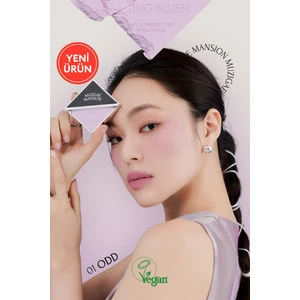 Muzigae Mansion Ciltle Bütünleşen ve Pürüzsüzleştiren, Yumuşak Dokulu Allık Muzıgae Mansıon Fitting Blush (01 Odd)