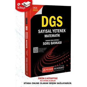 Pegem Akademi Yayıncılık 2026 Dgs Sayısal Yetenek Matematik Tamamı Video Çözümlü E-Soru Bankası