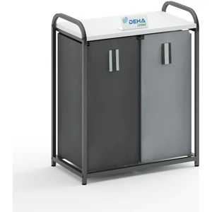 Ikili Renkli ve Beyazlar Için Çamaşır Sepeti Banyo Dolabı Kirli Sepetli Banyo Düzenleyici Çamaşırlık