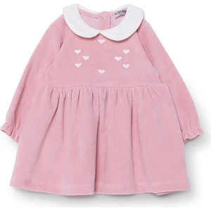 Hellobaby Kız Bebek Elbise Çıtçıtlı New Year Bisiklet Yaka Uzun Kol