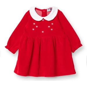 Hellobaby Kız Bebek Elbise Çıtçıtlı New Year Bisiklet Yaka Uzun Kol