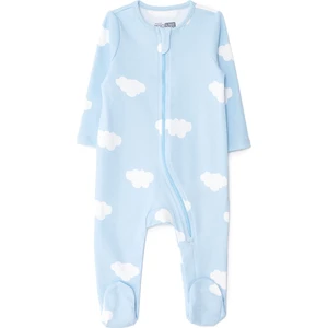 Hellobaby Yenidoğan Erkek Bebek Patikli Tulum Fermuarlı Bisiklet Yaka Uzun Kol Patikli