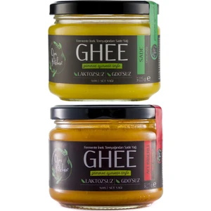 2 Li Sade Ghee & Acılı Çeşnili Ghee Sade Yağ 225 gr -Laktozsuz Kazeinsiz Gdo' Suz