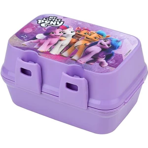 My Little Pony Çocuk Beslenme Kutusu 4 Bölmeli Çatal Kaşıklı
