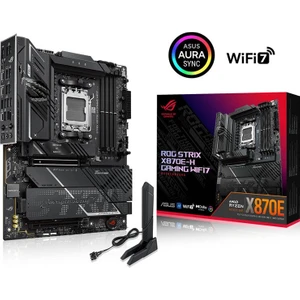 Rog Strıx X870E-H Gamıng Wıfı7 Soket Am5 Amd X870E Ddr5 8000+MT/S(OC) Wi-Fi 7 Atx Anakart