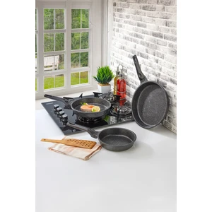 Kristal Granit 3'lü Tava Seti