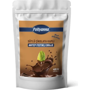Bol Sütlü Çikolata Kaplı Antep Fıstıklı Draje (400 gr)