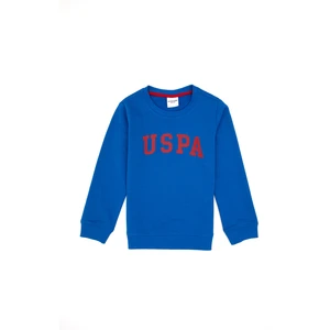 U.S. Polo Assn. Erkek Çocuk Koyu Mavi Bisiklet Yaka Basic Sweatshirt 50313830-VR032