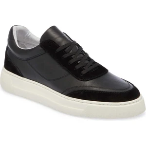 Siyah Hakiki Deri Erkek Sneaker - E24I1AY56602-W19