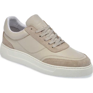 Bej Hakiki Deri Erkek Sneaker - E24I1AY56602-D6P