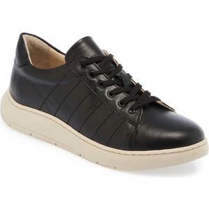 Siyah Hakiki Deri Kadın Sneaker - K24I1AY67138-A23