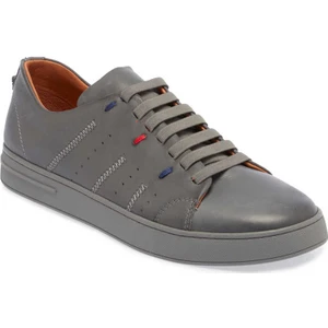 Gri Hakiki Deri Erkek Sneaker - E24I1AY56635-B43