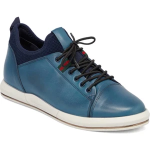 Mavi Hakiki Deri Erkek Sneaker - E24I1AY56623-J61