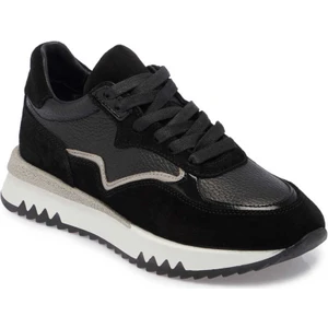 Siyah Hakiki Deri Kadın Sneaker - K24I1AY67135-A01